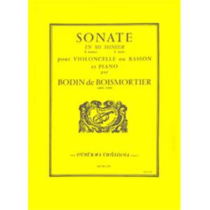 BOISMORTIER JB DE - SONATE EN MI MIN. OP.26 - VIOLONCELLE ET PIANO