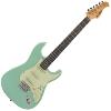 PACK GUITARE ELECTRIQUE PRODIPE ST 80 + AMPLI MARSHALL MG15GFX + ACCESSOIRES - SURF GREEN