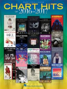 COMPILATION - CHART HITS OF 2016-2017 SONGBOOK P/V/G