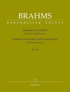 BRAHMS JOHANNES - SONATES OP.120 Nos1/2 FA MIN. ET MIB MAJ. - ALTO ET PIANO