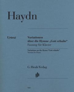 HAYDN JOSEPH - VARIATIONS SUR L'HYMNE GOTT ERHALTE - PIANO