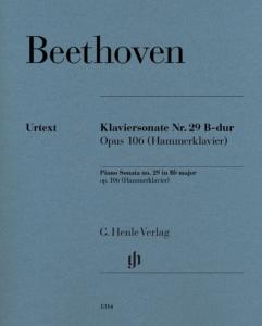 BEETHOVEN - SONATE No29 OP.106 EN SIB MAJ. DITE HAMMERKLAVIER - PIANO