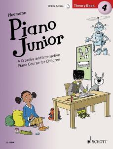 HEUMANN HANS GUNTER - PIANO JUNIOR : THEORY BOOK 4 +ONLINE ACCESS