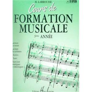 LABROUSSE MARGUERITE - COURS DE FORMATION MUSICALE VOL.3