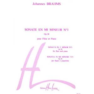 BRAHMS JOHANNES - SONATE N°1 EN MI MIN. OP.38 - FLUTE ET PIANO