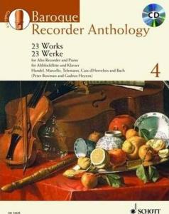 BAROQUE RECORDER ANTHOLOGY VOL.4 +CD - FLUTE A BEC ALTO ET PIANO
