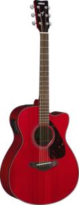 GUITARE FOLK ACOUSTIQUE YAMAHA FSX 800 C RUBY RED