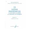 BOURDEAUX MARIE JEANNE - 23 LECONS PROGRESSIVES DE LECTURE DE NOTES ET DE SOLFEGE VOL.4 A