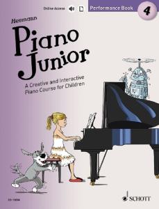 HEUMANN HANS GUNTER - PIANO JUNIOR : PERFORMANCE BOOK 4 +ONLINE ACCESS