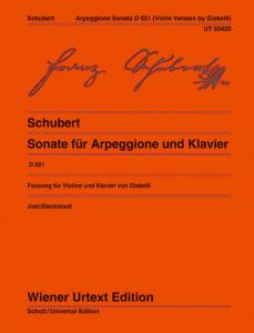 SCHUBERT FRANZ - SONATE ARPEGGIONE D821 - VIOLON ET PIANO