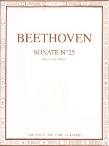 LUDWIG VAN BEETHOVEN - SONATE N°25 OP.79 EN SOL MAJ. - PIANO