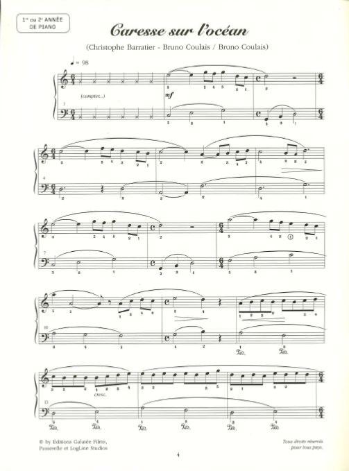 Les Choristes - partition spéciale piano - Bruno Coulais
