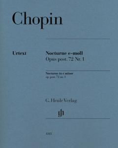 CHOPIN FREDERIC - NOCTURNE OP.POST.72 N1 EN MI MINEUR - PIANO