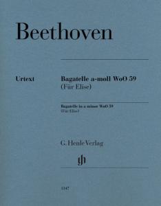 BEETHOVEN LUDWIG VAN - LETTRE A ELISE (BAGATELLE WoO59 EN LA MINEUR) - PIANO