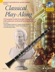 COMPILATION - CLASSICAL PLAY-ALONG (12 PIECES) +CD - CLARINETTE - EPUISE