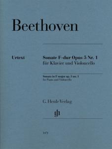BEETHOVEN LUDWIG VAN - SONATE OPUS 5/1 EN FA MAJEUR - VIOLONCELLE ET PIANO