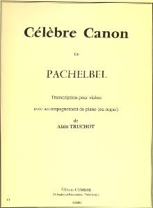 PACHELBEL JOHANN - CELEBRE CANON - VIOLON ET PIANO OU ORGUE